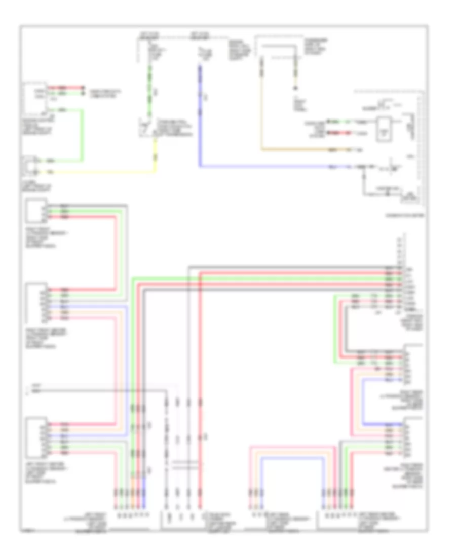 Parking Assistant Wiring Diagram 2 of 2 for Lexus LS 460 2011