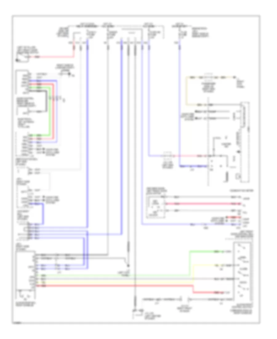 Power TopSunroof Wiring Diagram for Lexus LS 460 2011