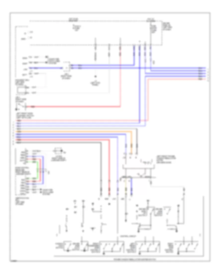 Power Windows Wiring Diagram (2 of 3) for Lexus LS 460 2011