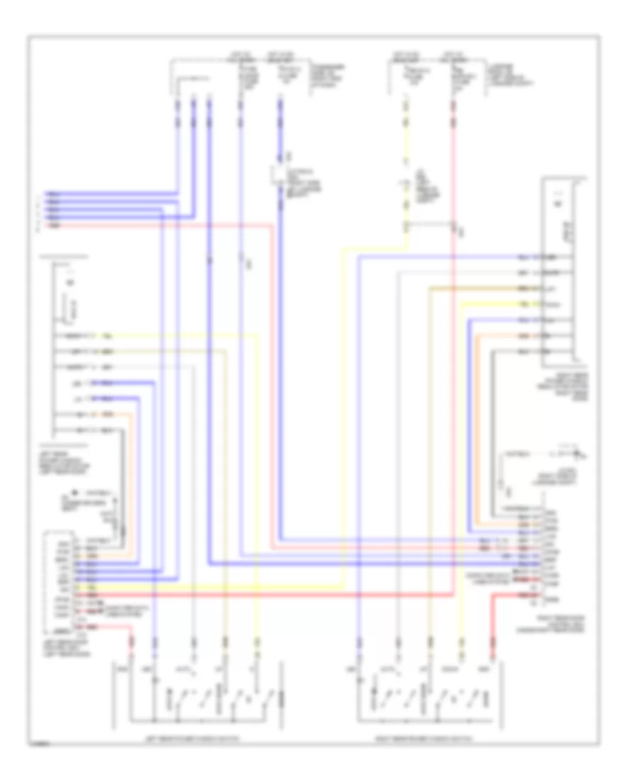 Power Windows Wiring Diagram 3 of 3 for Lexus LS 460 2011