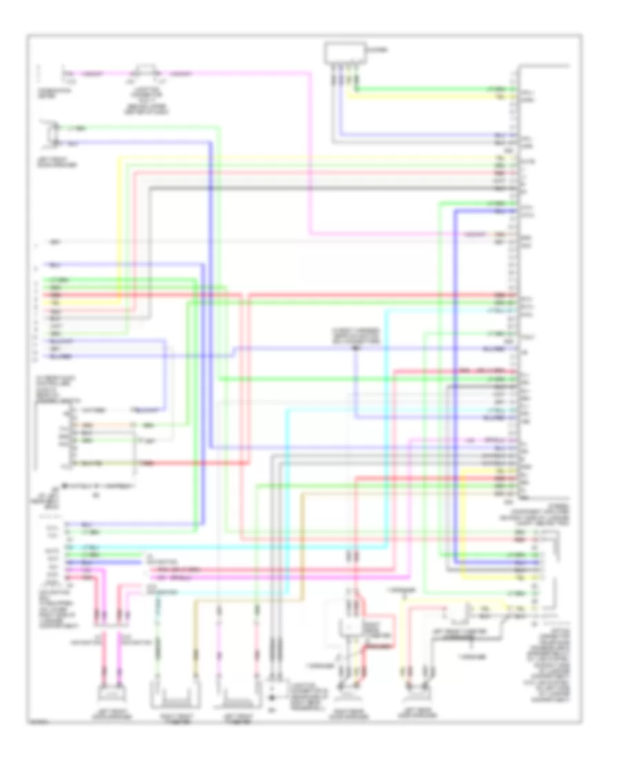 Radio Wiring Diagram, without Mark Levinson (2 of 2) for Lexus LS 430 2006