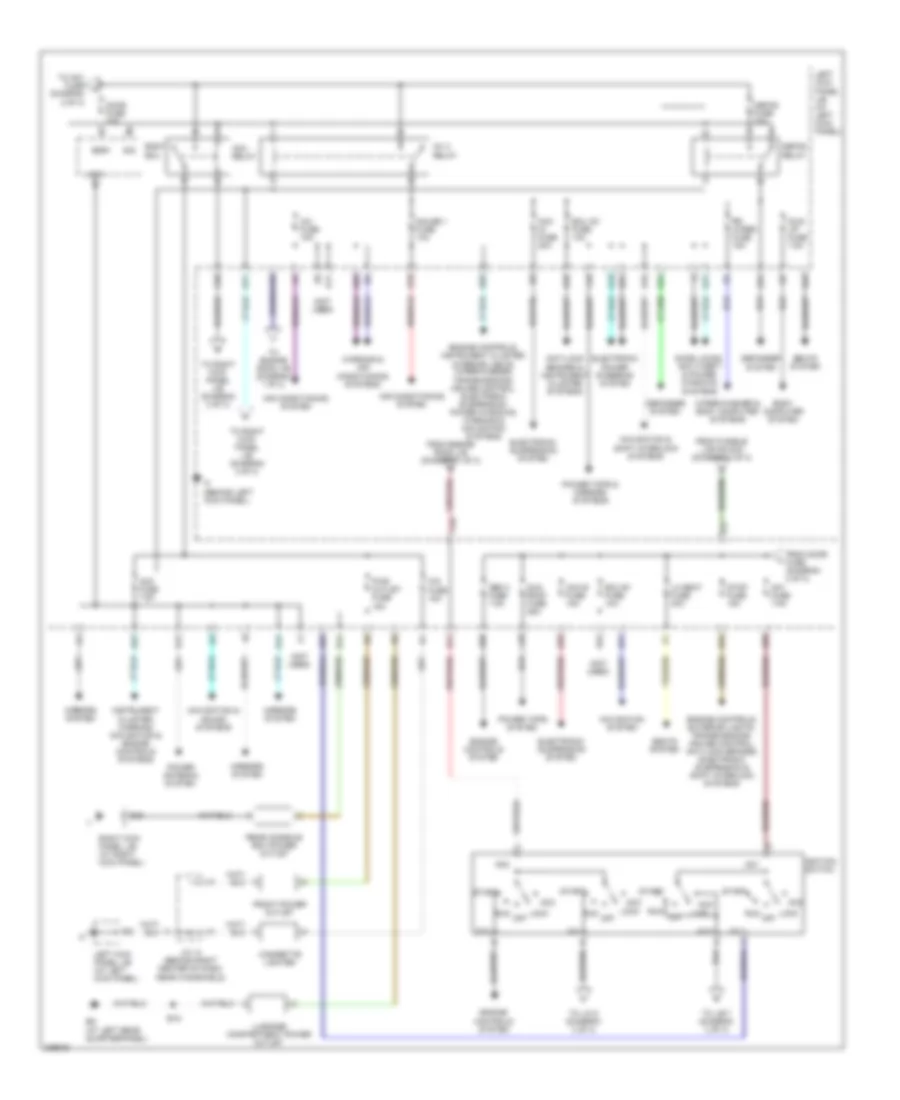 Power Distribution Wiring Diagram 2 of 3 for Lexus LX 470 2006