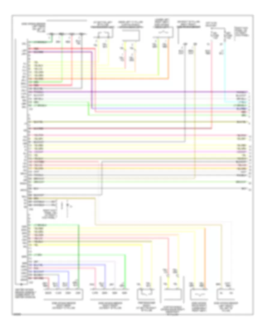 Supplemental Restraints Wiring Diagram 1 of 2 for Lexus LX 470 2006