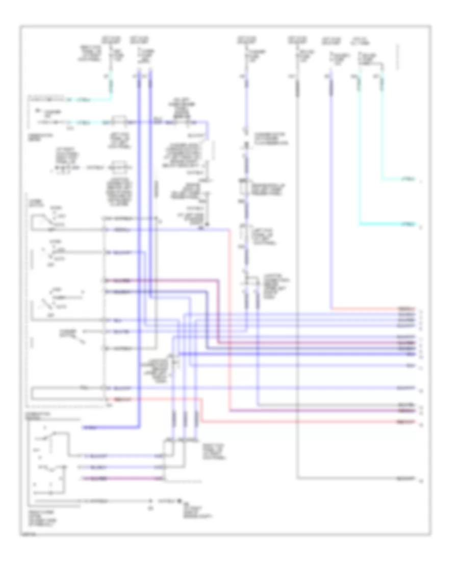 Front Wiper Washer Wiring Diagram 1 of 2 for Lexus LX 470 2006