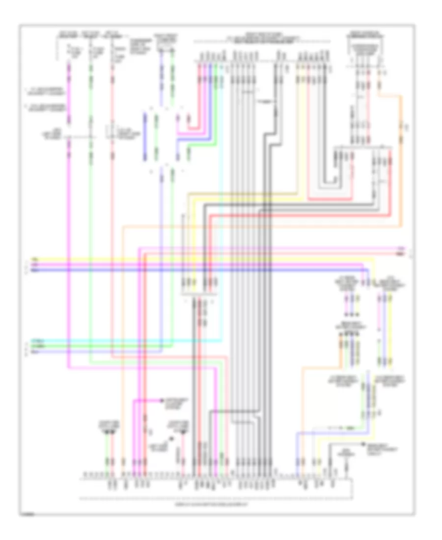 Radio Wiring Diagram, without Multi Display (3 of 4) for Lexus LS 460L 2011
