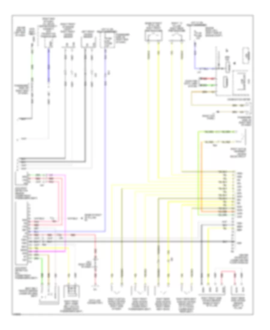 Supplemental Restraint Wiring Diagram 2 of 2 for Lexus LS 460L 2011