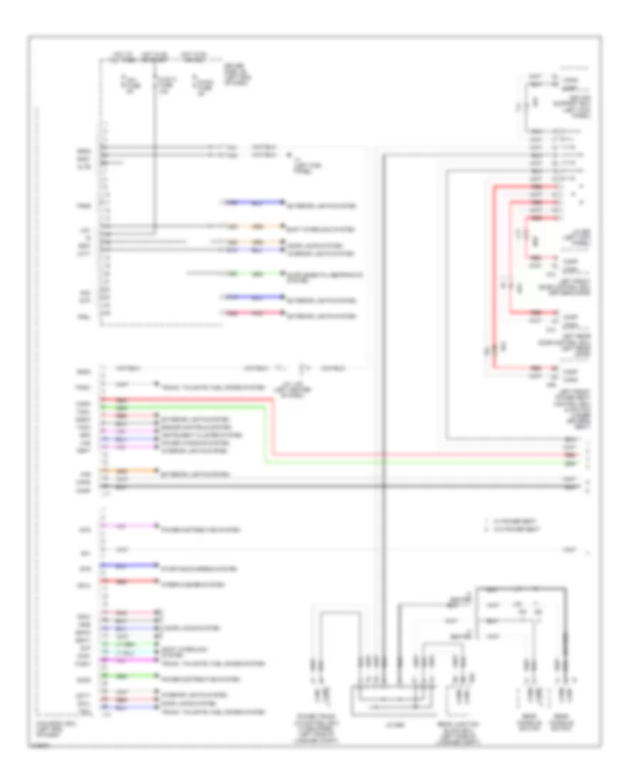 Body ECU Wiring Diagram 1 of 3 for Lexus LS 460L 2011