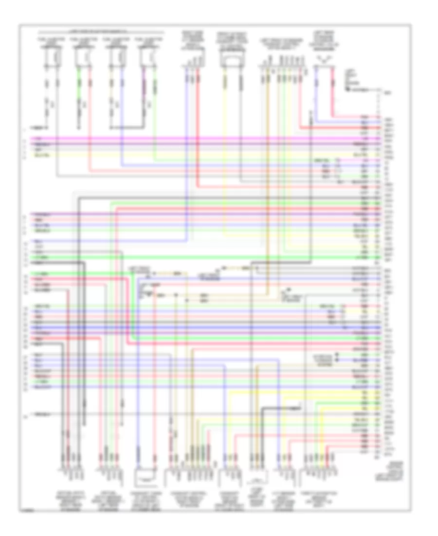 4.6L, Engine Performance Wiring Diagram (7 of 7) for Lexus LS 460L 2011