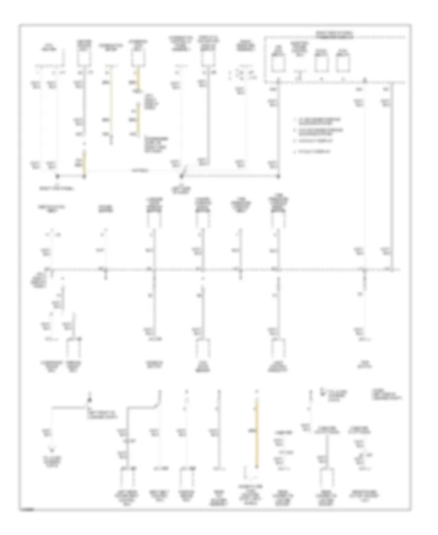 Ground Distribution Wiring Diagram (4 of 6) for Lexus LS 460L 2011