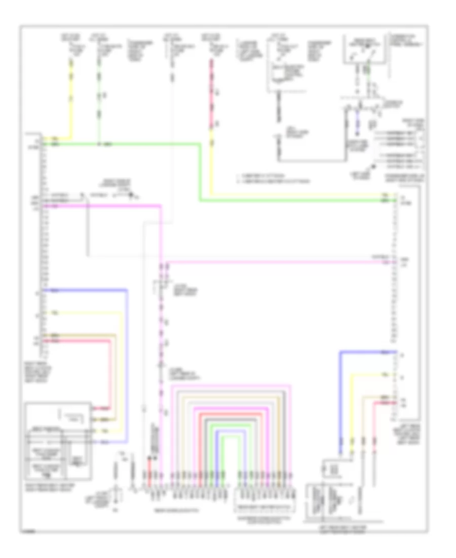 Heated Seats Wiring Diagram for Lexus LS 460L 2011