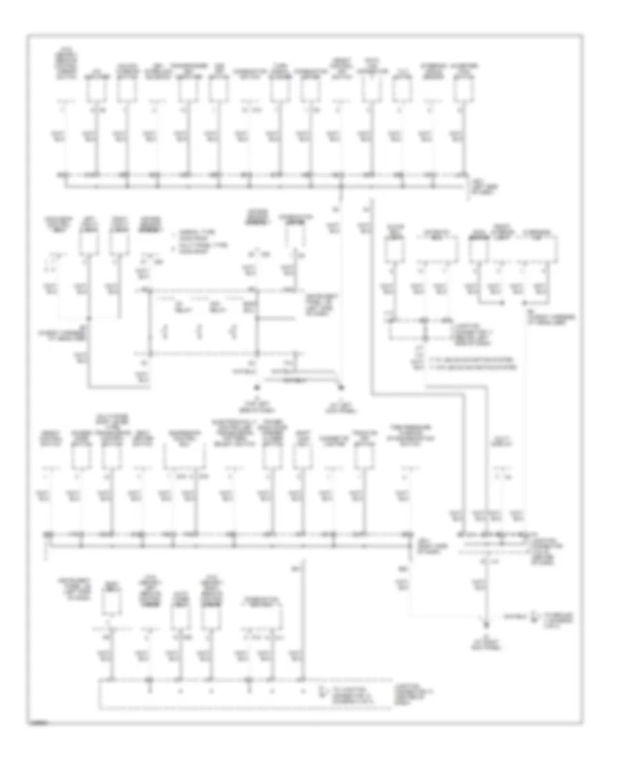 Ground Distribution Wiring Diagram (3 of 4) for Lexus RX 330 2006