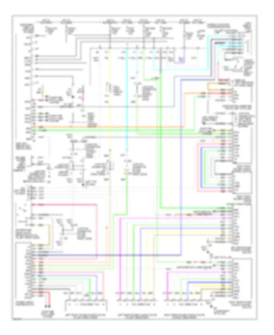 Power Windows Wiring Diagram for Lexus RX 330 2006