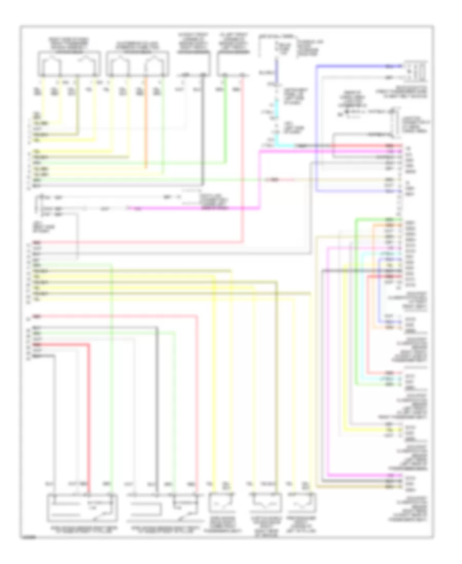 Supplemental Restraints Wiring Diagram 2 of 2 for Lexus RX 330 2006