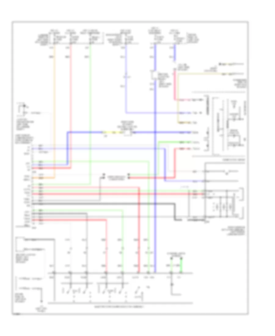 Park Brake Release Wiring Diagram for Lexus LS 600hL 2011