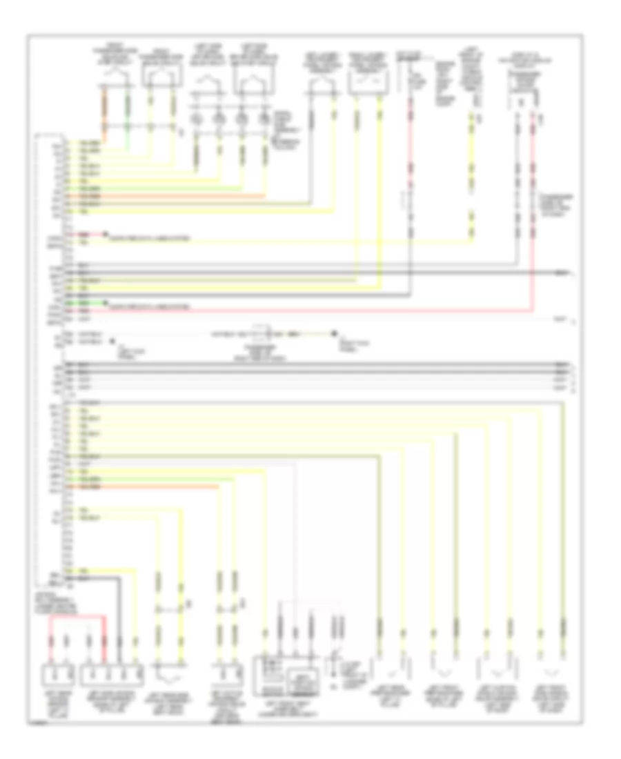 Supplemental Restraint Wiring Diagram 1 of 2 for Lexus LS 600hL 2011