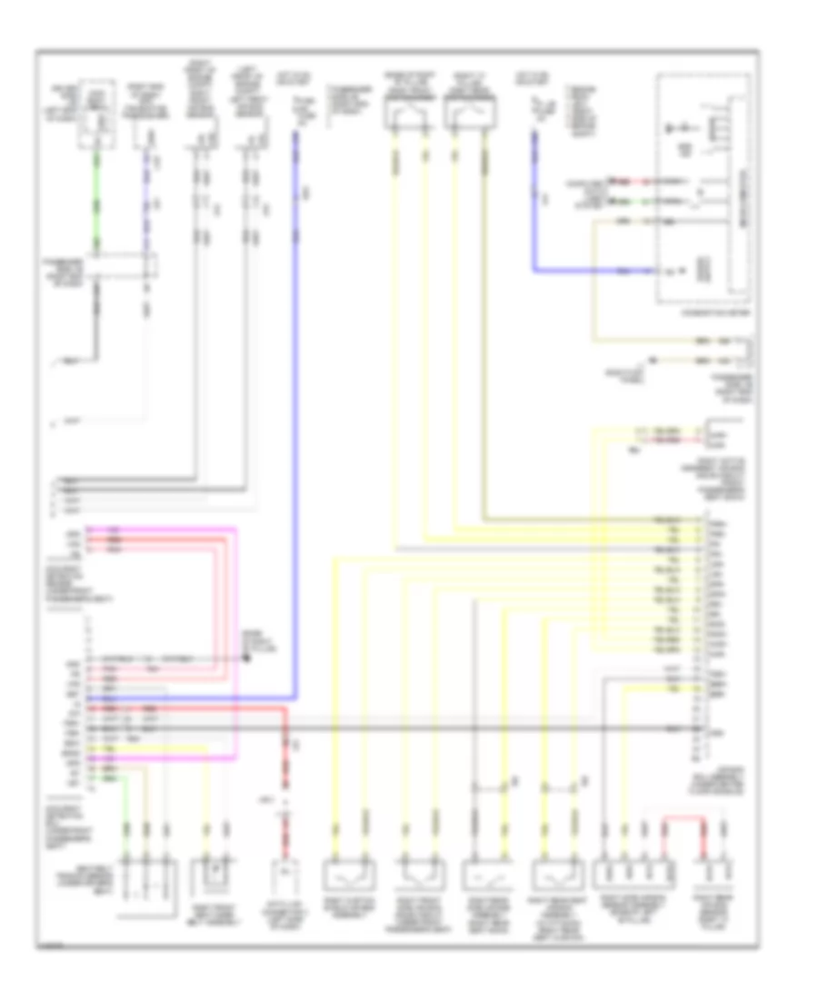 Supplemental Restraint Wiring Diagram (2 of 2) for Lexus LS 600hL 2011