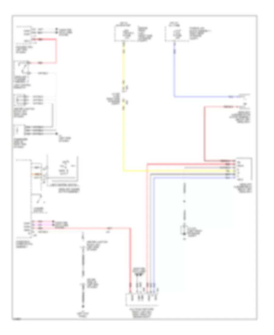 Headlamp Washer Wiring Diagram for Lexus LS 600hL 2011