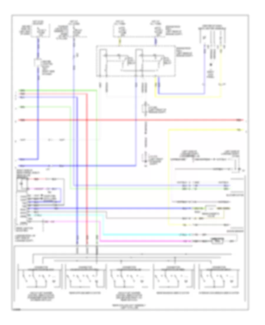 Automatic AC Wiring Diagram (2 of 5) for Lexus LS 600hL 2011