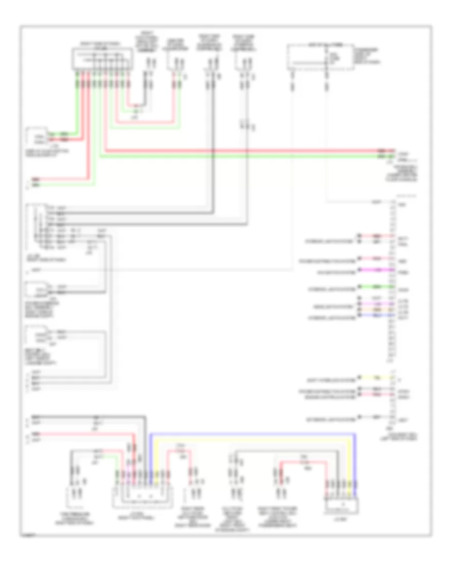 Body Control Modules Wiring Diagram 3 of 3 for Lexus LS 600hL 2011