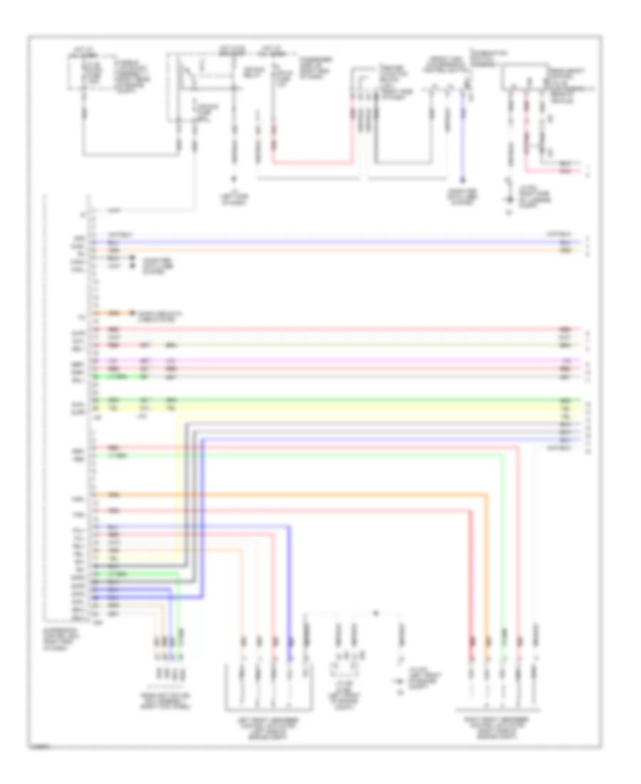 Electronic Air Suspension Wiring Diagram 1 of 3 for Lexus LS 600hL 2011