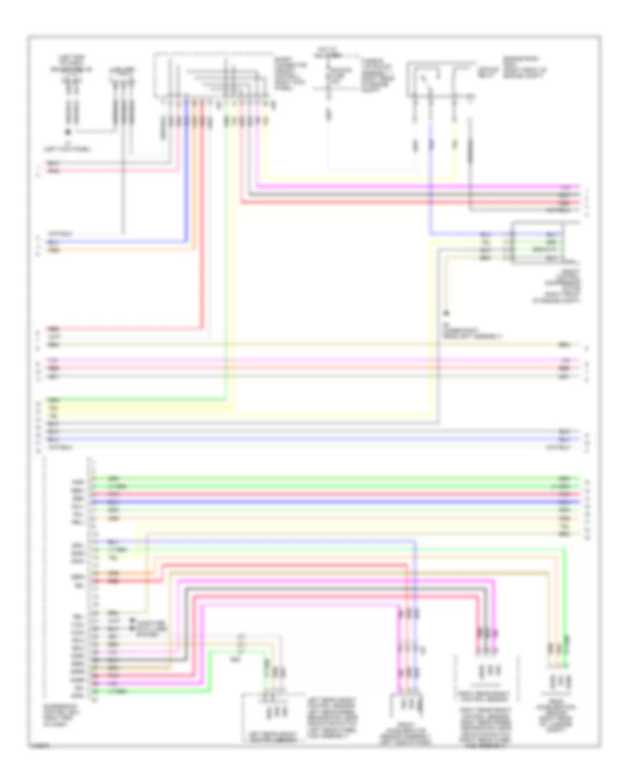 Electronic Air Suspension Wiring Diagram (2 of 3) for Lexus LS 600hL 2011