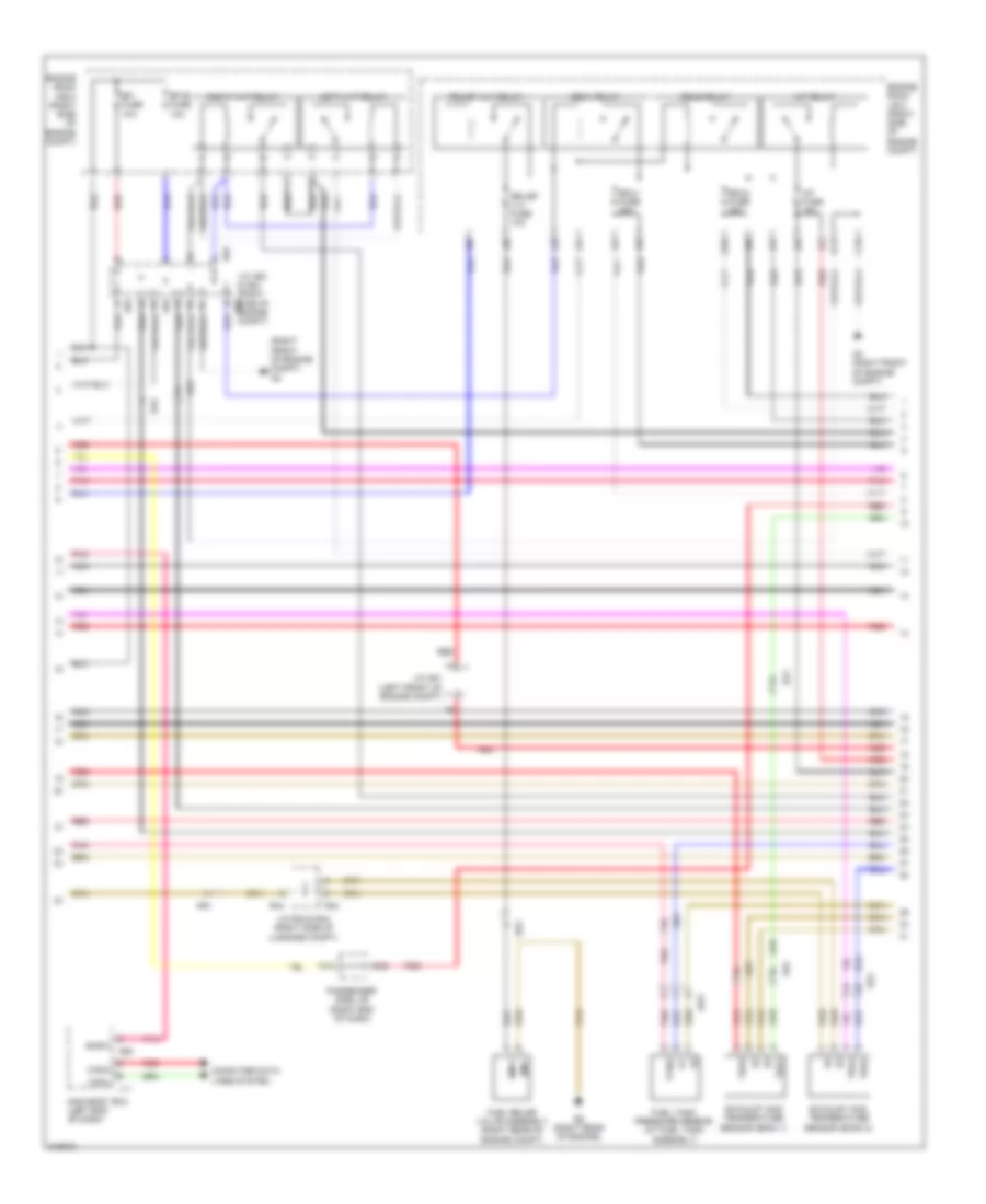 5 0L Hybrid Engine Controls Wiring Diagram 2 of 7 for Lexus LS 600hL 2011