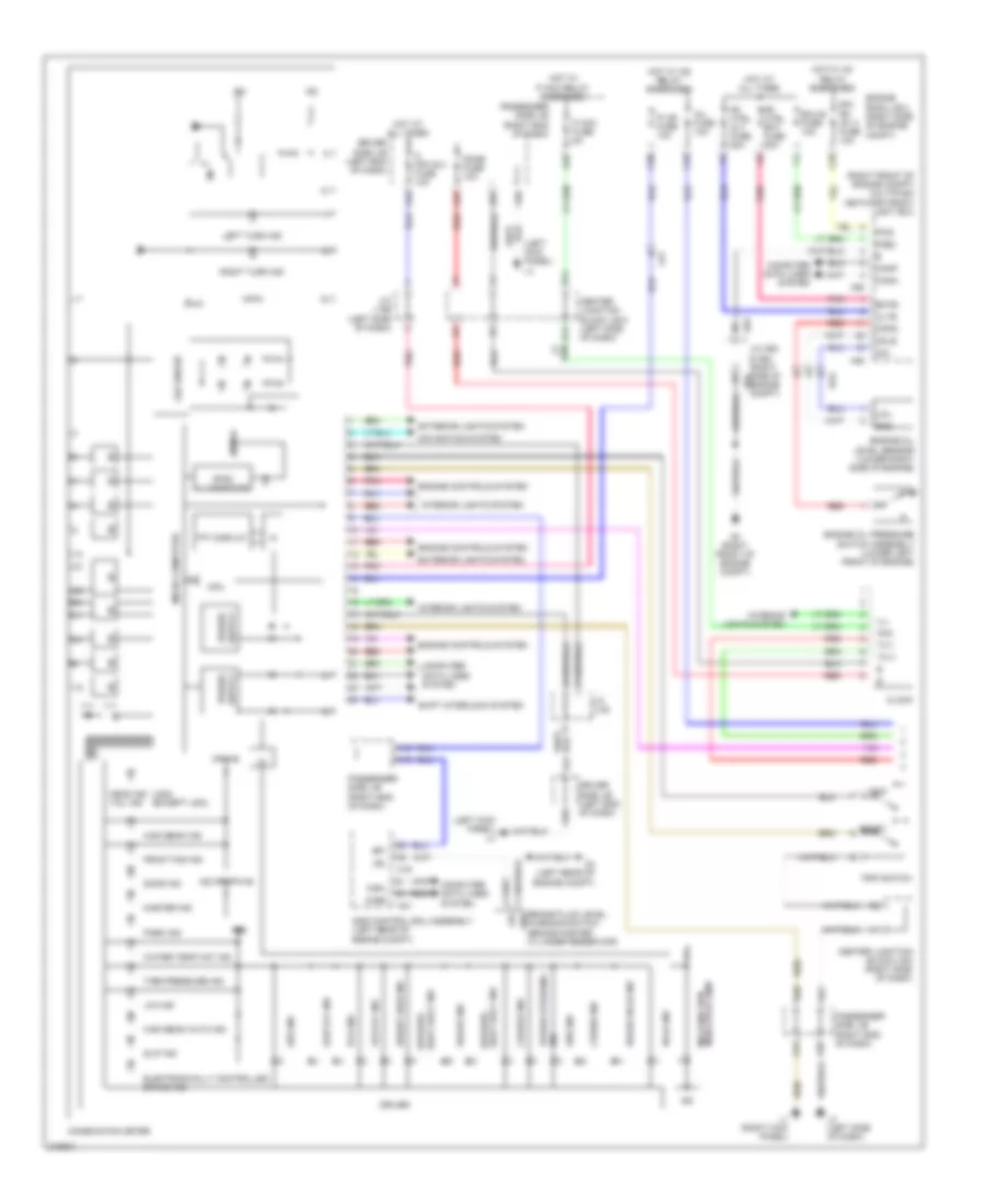 Instrument Cluster Wiring Diagram 1 of 3 for Lexus LS 600hL 2011