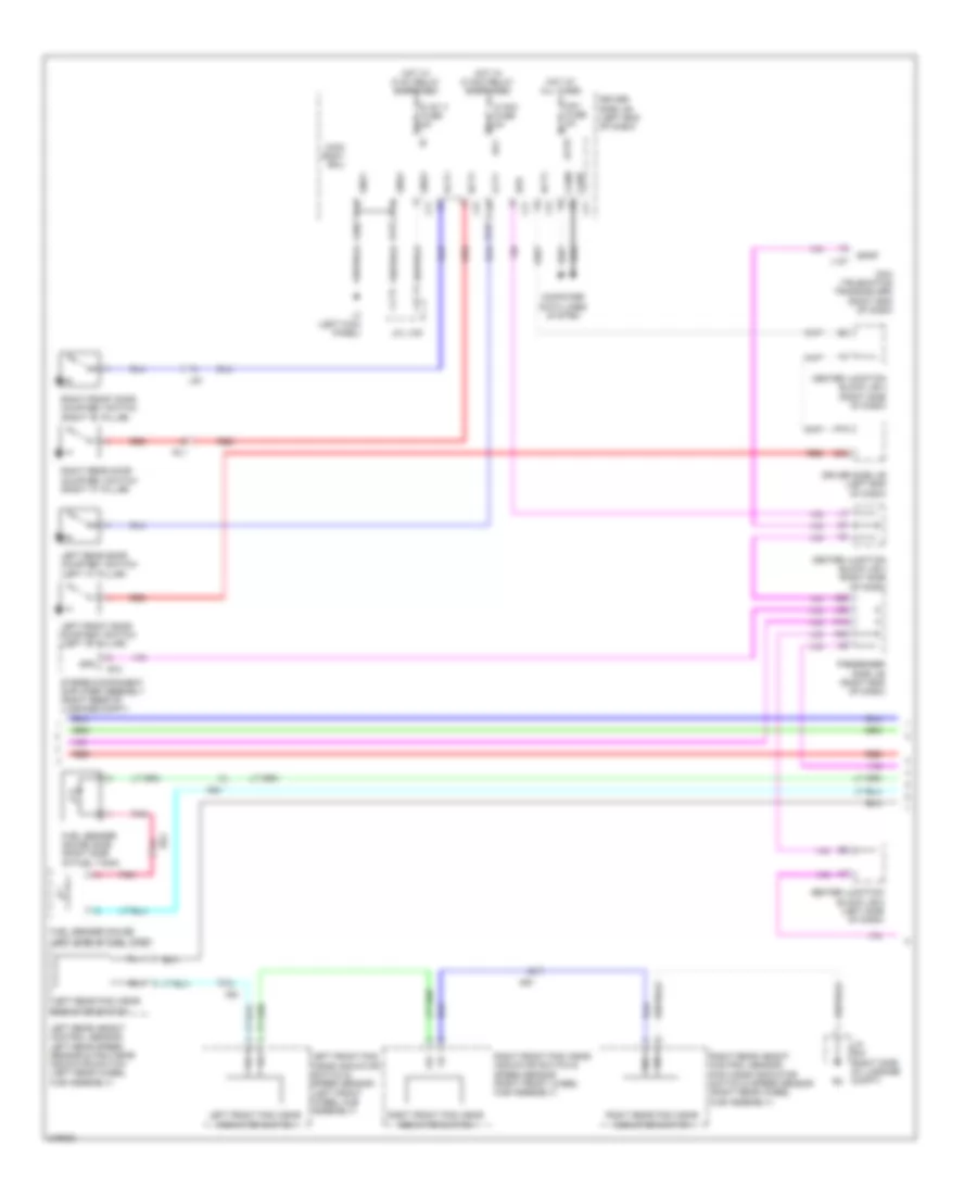 Instrument Cluster Wiring Diagram 2 of 3 for Lexus LS 600hL 2011
