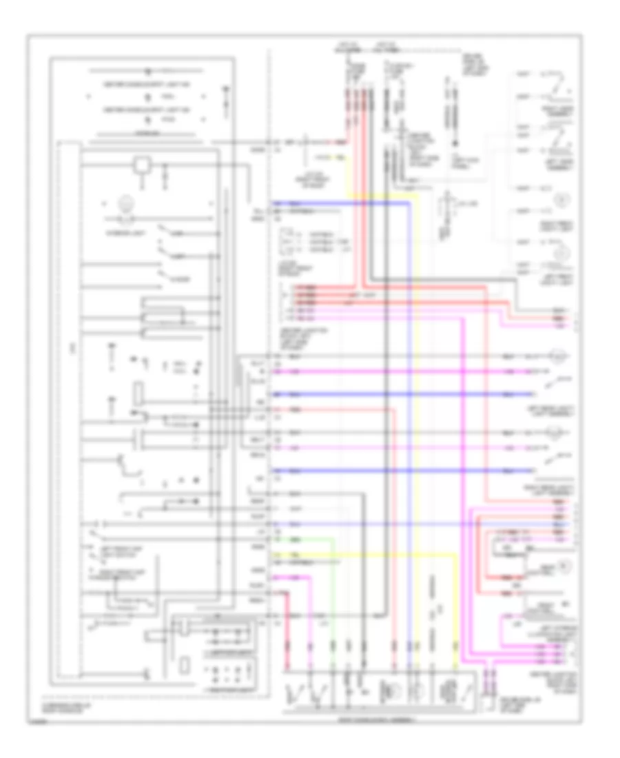 Courtesy Lamps Wiring Diagram 1 of 3 for Lexus LS 600hL 2011