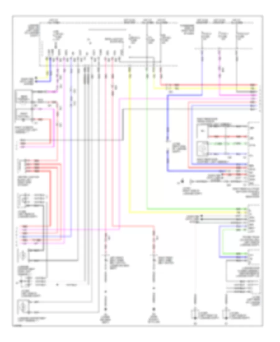 Courtesy Lamps Wiring Diagram 2 of 3 for Lexus LS 600hL 2011