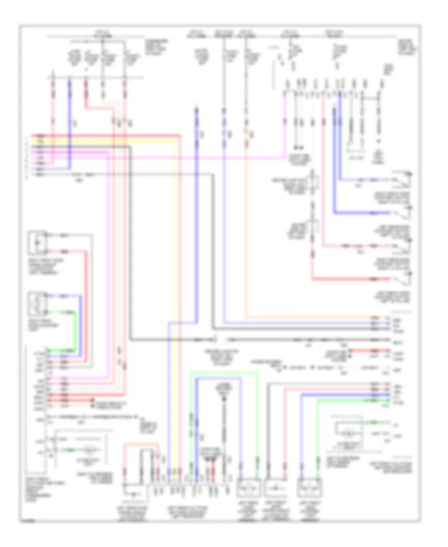 Courtesy Lamps Wiring Diagram 3 of 3 for Lexus LS 600hL 2011