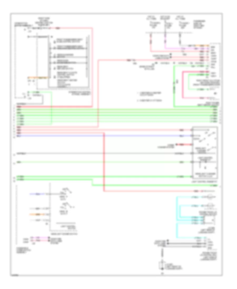 Instrument Illumination Wiring Diagram (3 of 4) for Lexus LS 600hL 2011