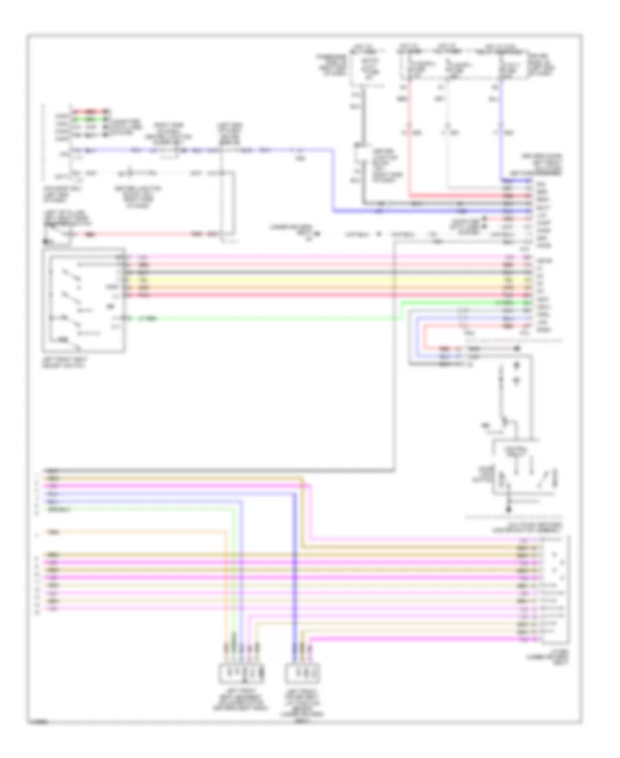 Drivers Memory Seat Wiring Diagram (2 of 2) for Lexus LS 600hL 2011