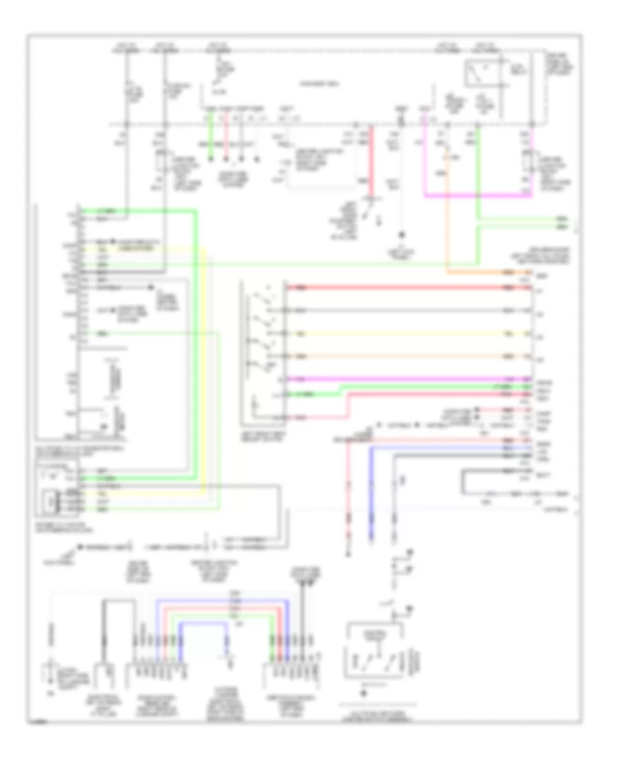 Memory Power Tilt  Power Telescopic Wiring Diagram (1 of 2) for Lexus LS 600hL 2011