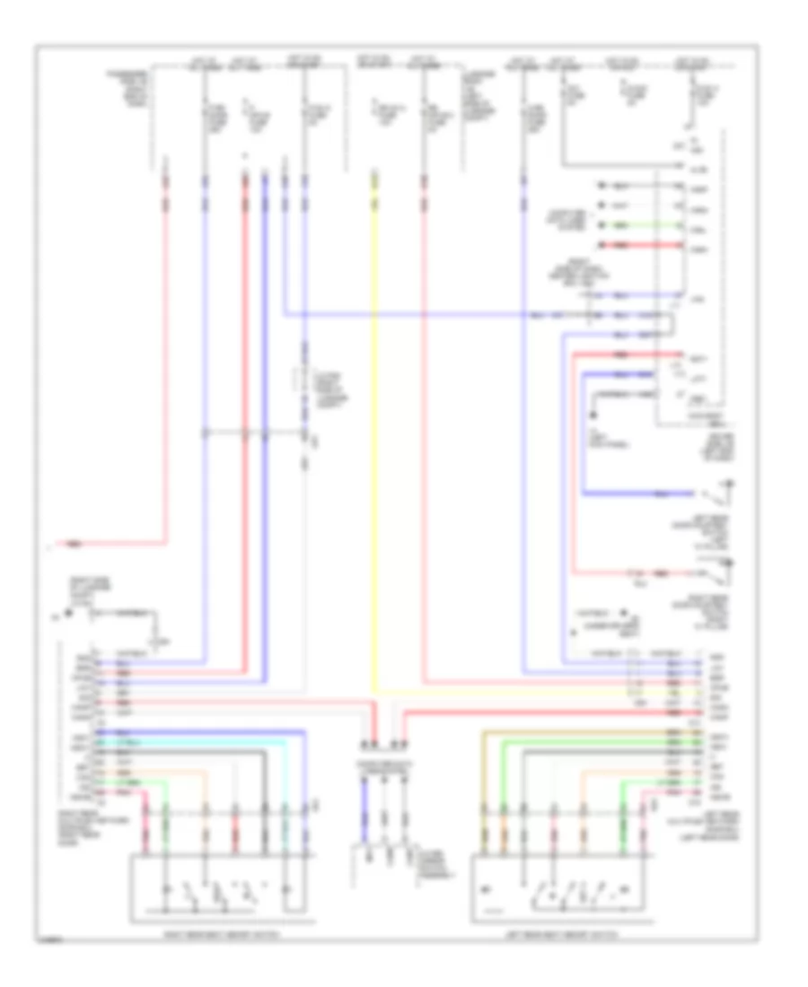 Rear Passengers Memory Seat Wiring Diagram (3 of 3) for Lexus LS 600hL 2011