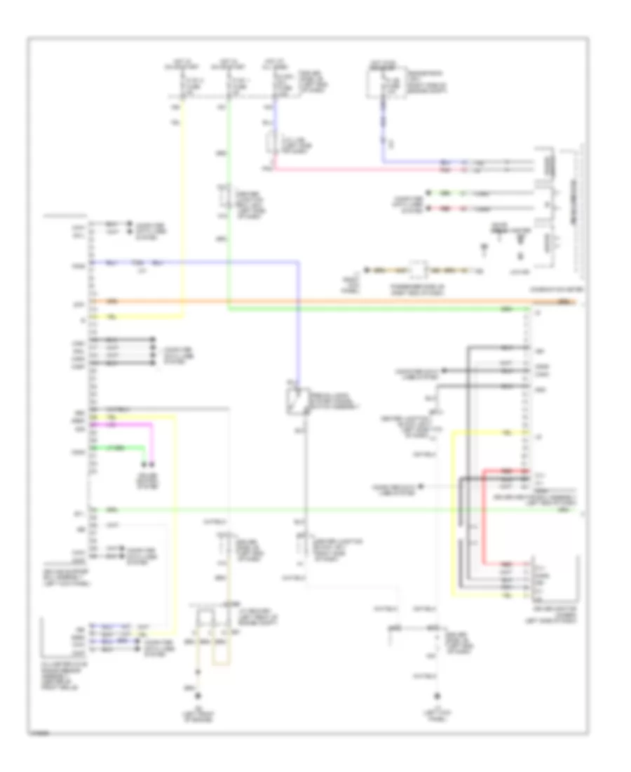 Object Detection Wiring Diagram 1 of 2 for Lexus LS 600hL 2011
