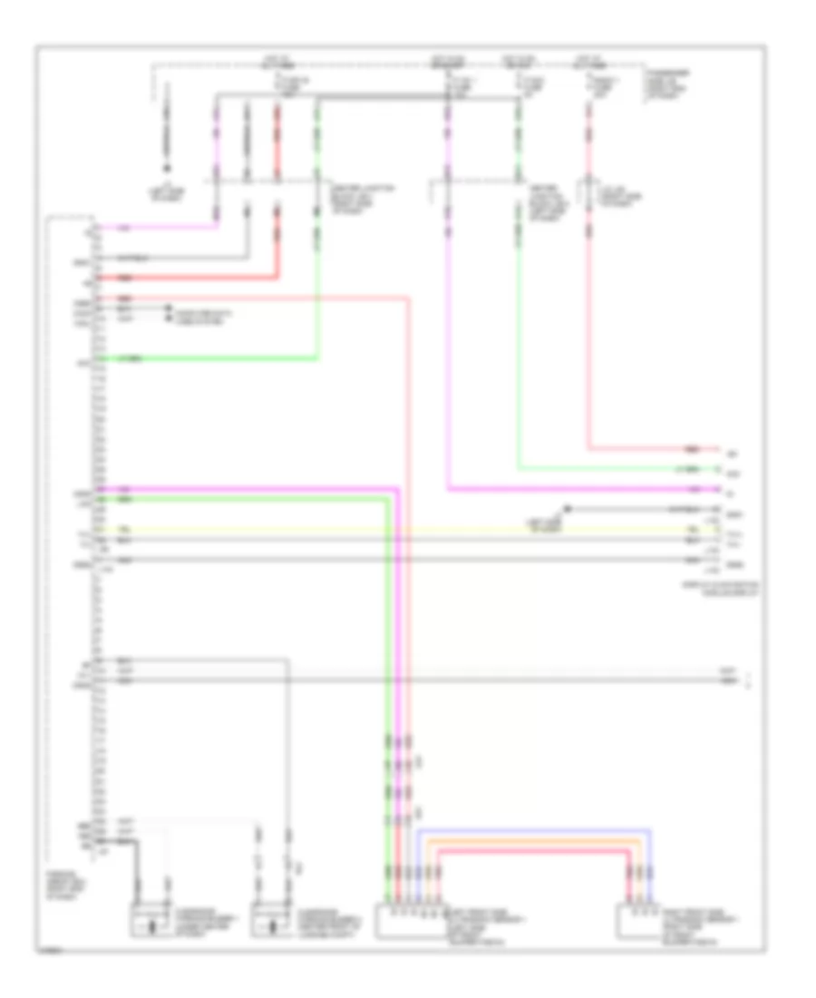 Parking Assistant Wiring Diagram (1 of 2) for Lexus LS 600hL 2011