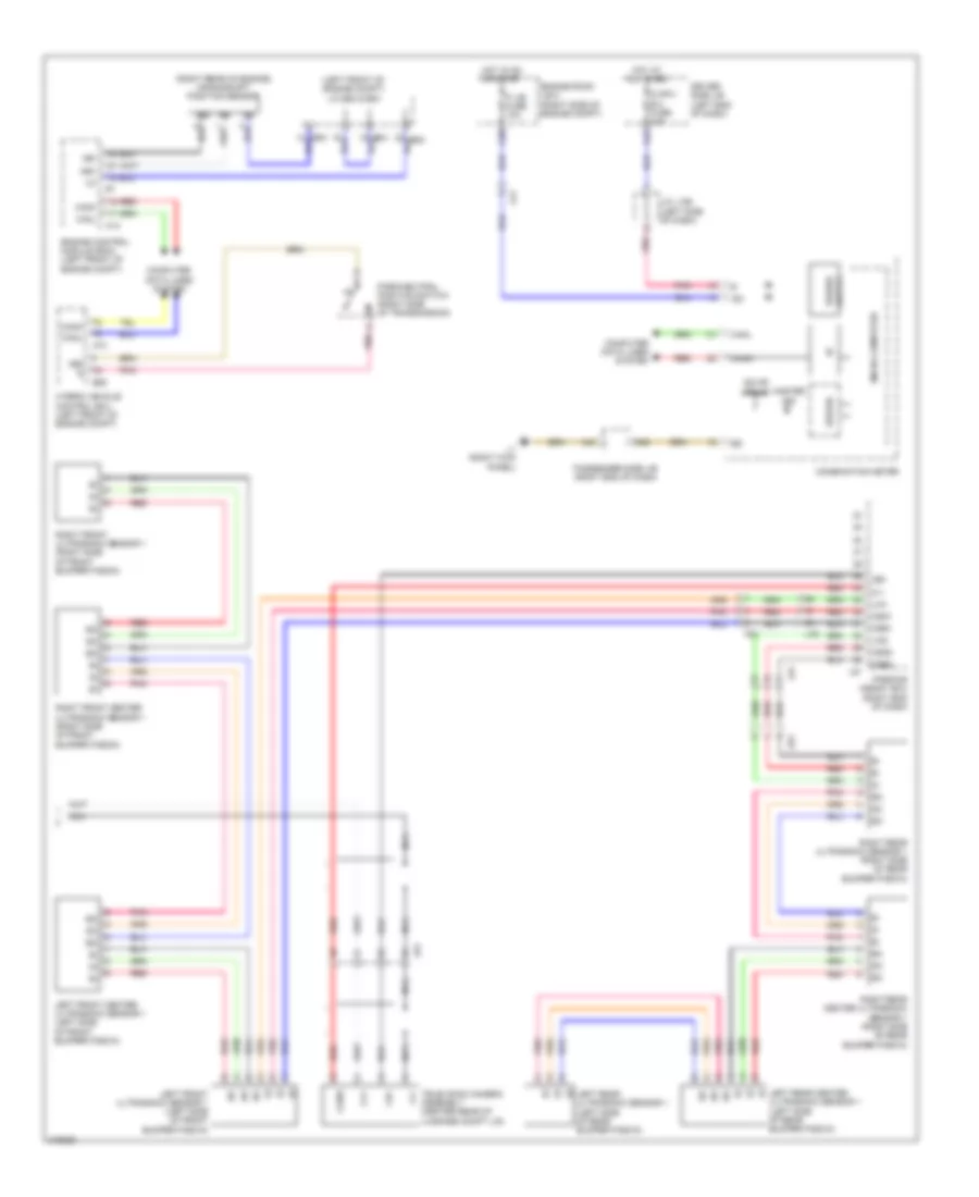 Parking Assistant Wiring Diagram (2 of 2) for Lexus LS 600hL 2011