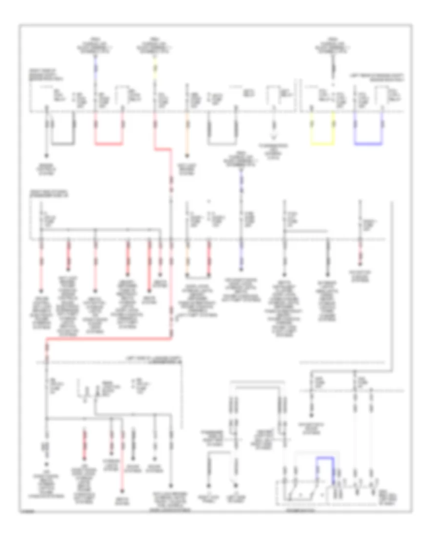 Power Distribution Wiring Diagram 2 of 6 for Lexus LS 600hL 2011