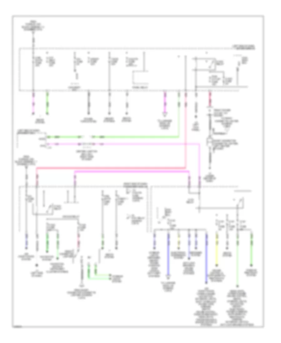 Power Distribution Wiring Diagram (3 of 6) for Lexus LS 600hL 2011
