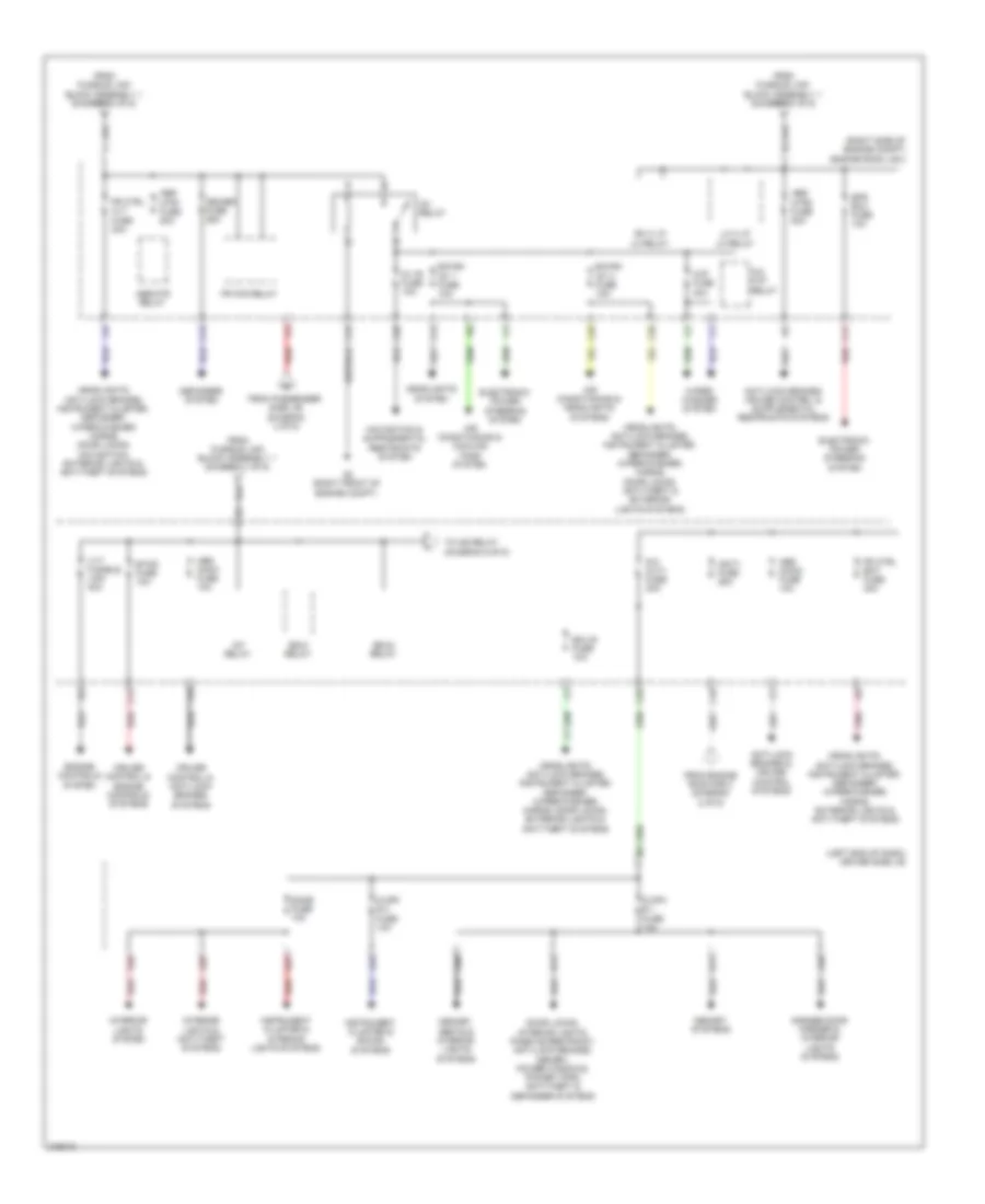 Power Distribution Wiring Diagram (5 of 6) for Lexus LS 600hL 2011