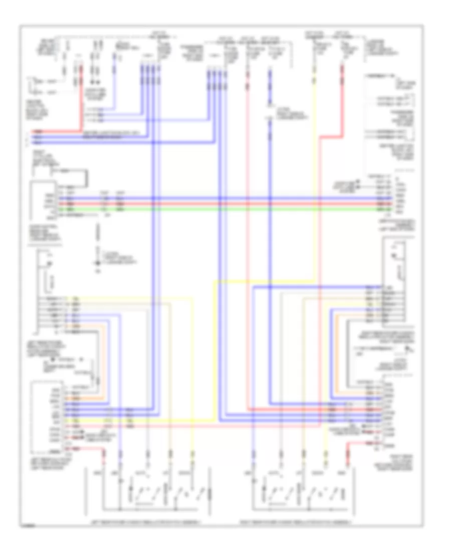 Power Windows Wiring Diagram 2 of 2 for Lexus LS 600hL 2011