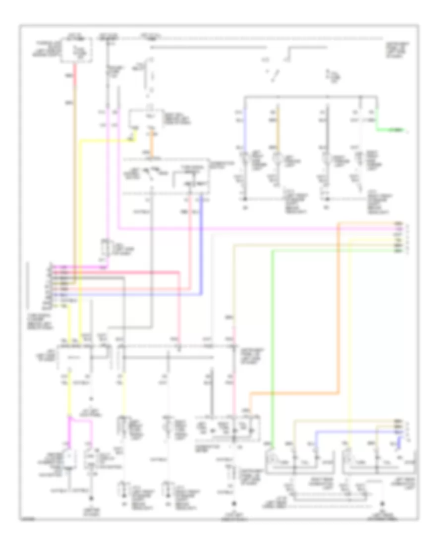 Exterior Lamps Wiring Diagram 1 of 2 for Lexus RX 400h 2006