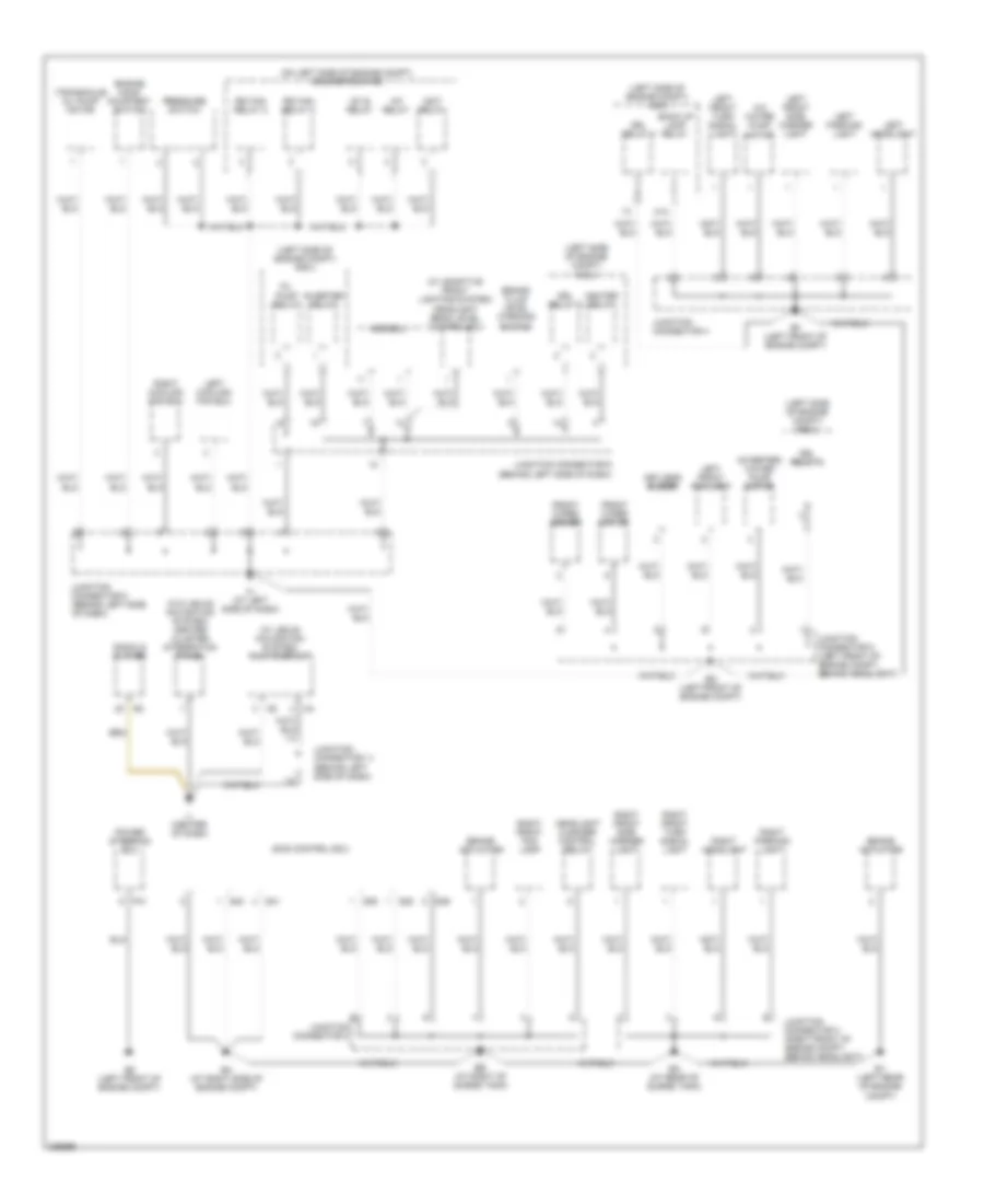 Ground Distribution Wiring Diagram 1 of 4 for Lexus RX 400h 2006