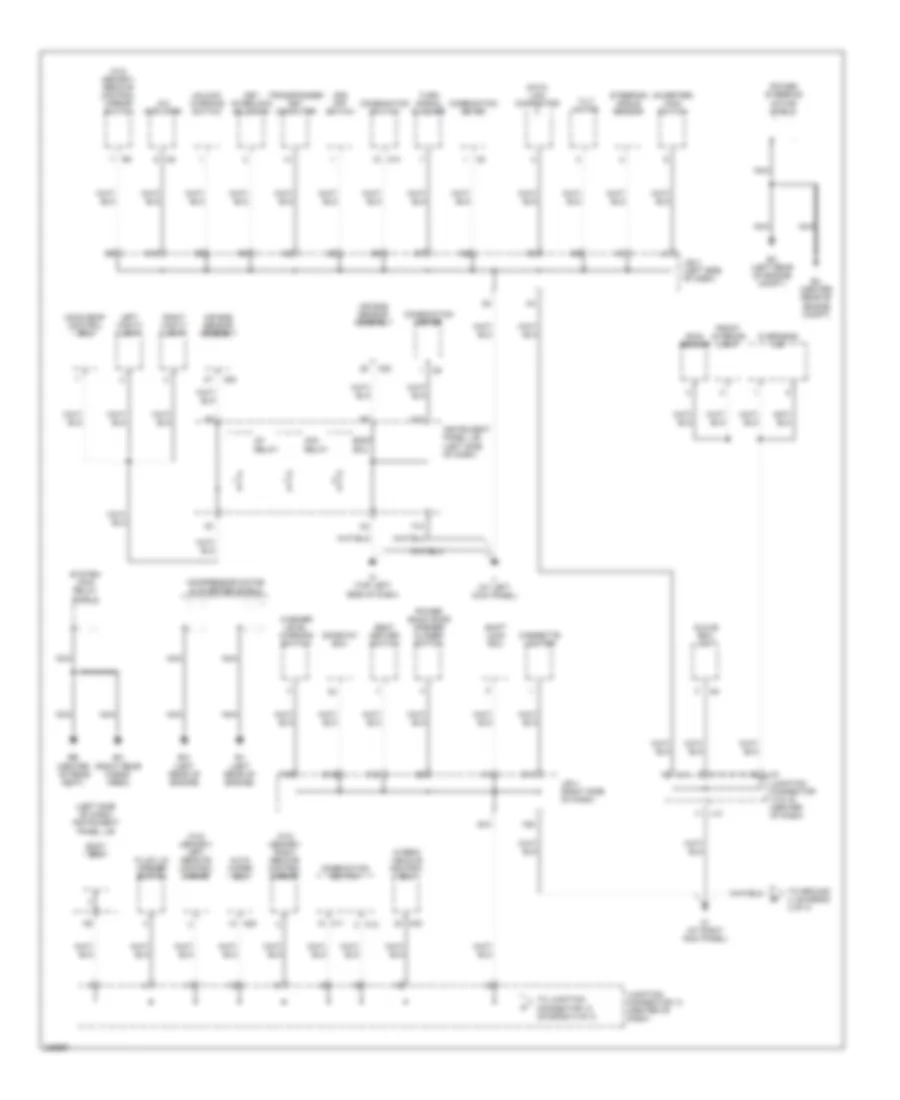 Ground Distribution Wiring Diagram 4 of 4 for Lexus RX 400h 2006