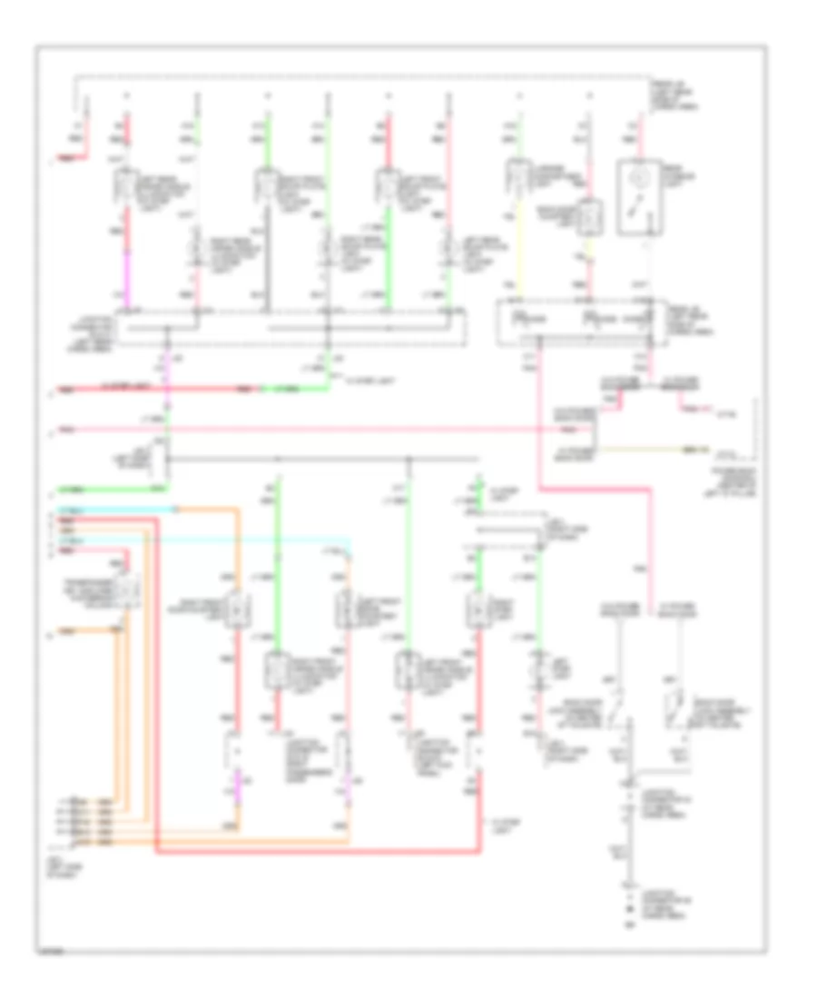 Courtesy Lamps Wiring Diagram 2 of 2 for Lexus RX 400h 2006