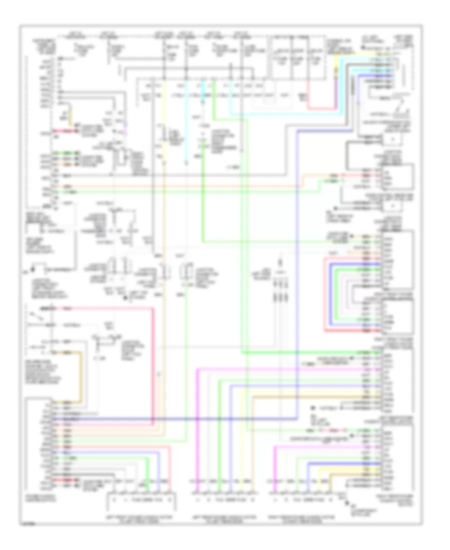 Power Windows Wiring Diagram for Lexus RX 400h 2006