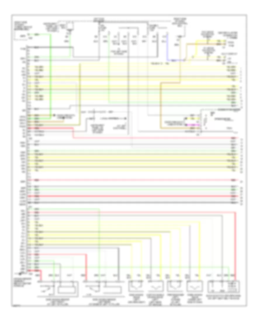 Supplemental Restraints Wiring Diagram 1 of 2 for Lexus RX 400h 2006