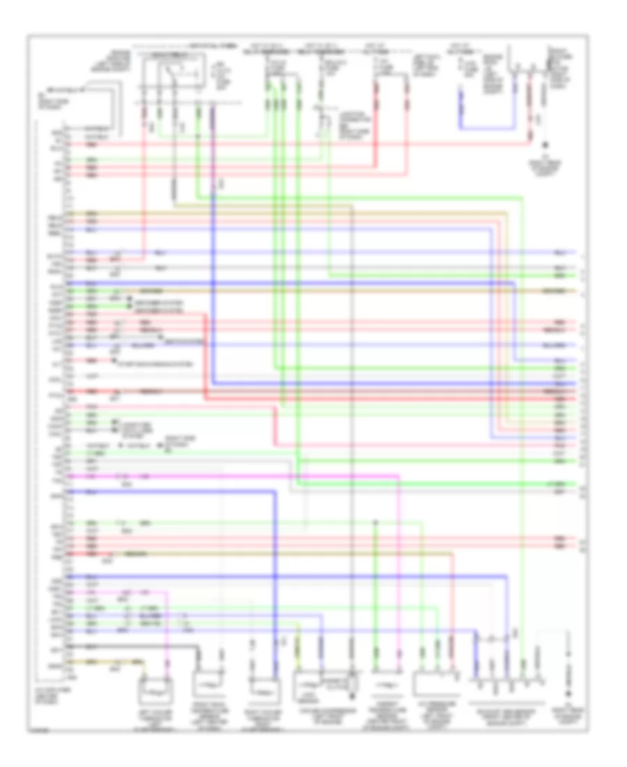 Электросхема кондиционера (1 из 4) для Lexus LX 570 2011