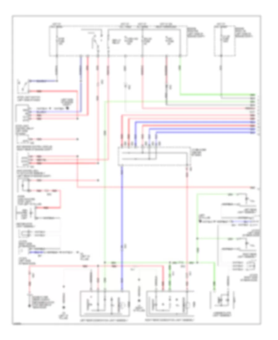 Exterior Lamps Wiring Diagram (1 of 2) for Lexus LX 570 2011